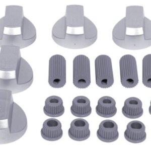Kit Manopola Con N3 Adattatori Universale D39 Argento Satinato 00539101 Wl1030